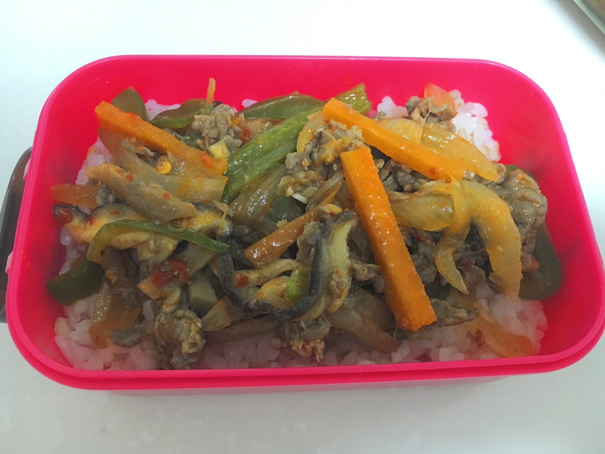 ピーマン入りプルコギ弁当 レシピ・作り方